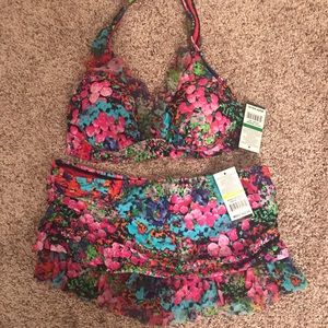 Halter top 2 piece swimsuit